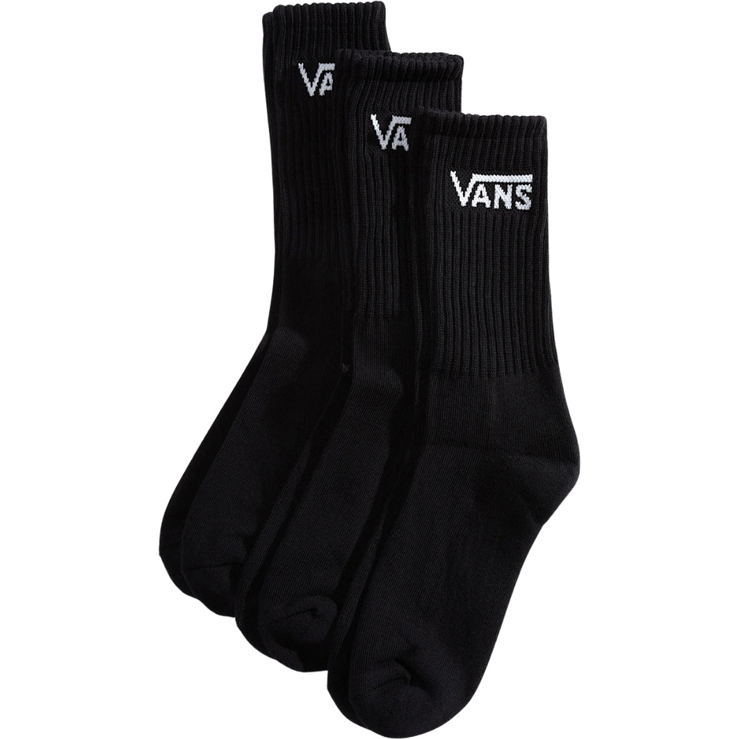 2026 Vans Classic Crew Socks (6 Pairs) VN000QCBBLK1 - Black